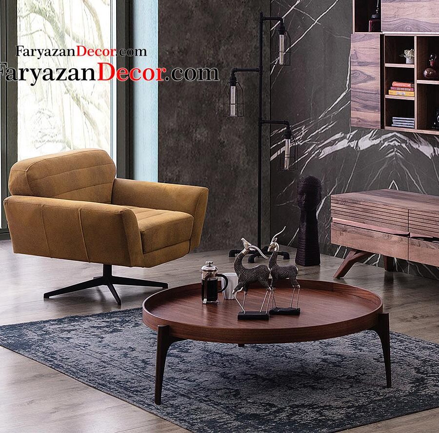 میز جلو مبلی لبه دار فریازان دکور مدل P99