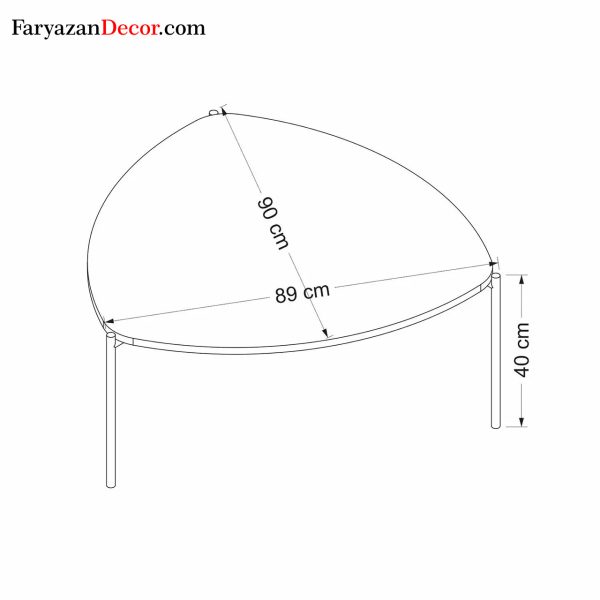 میز جلو مبلی فریازان دکور مدل FW26
